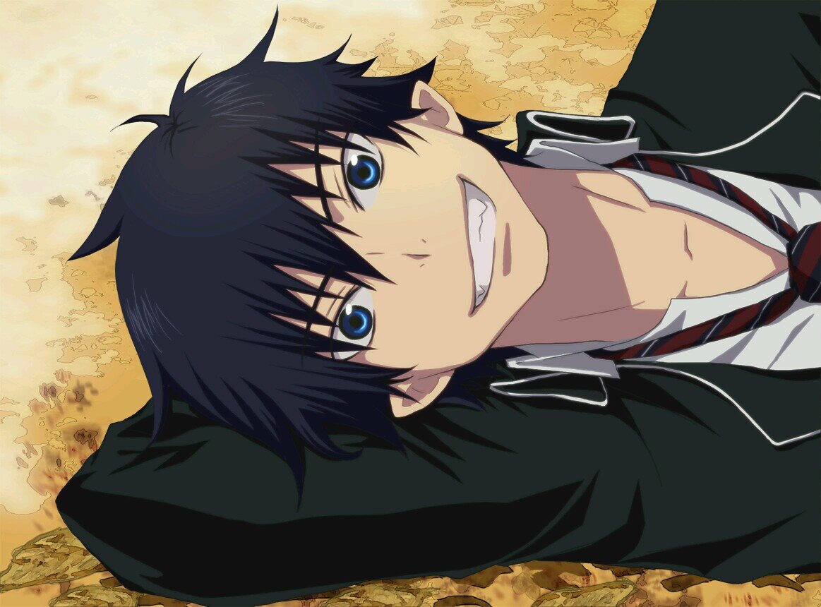 hello Rin okumaru here I'm the oldest of my twin brother||I'm not the Satan of my father|| I Carrie the blue flame that only I can control . bad ass