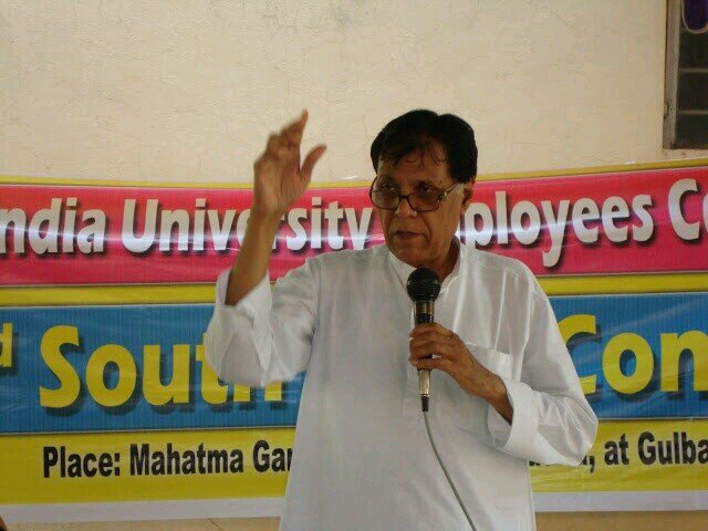 Former Member of Parliament, organising educational workers in Universities in India being its all-India President. Also  organising tribals and artisans.