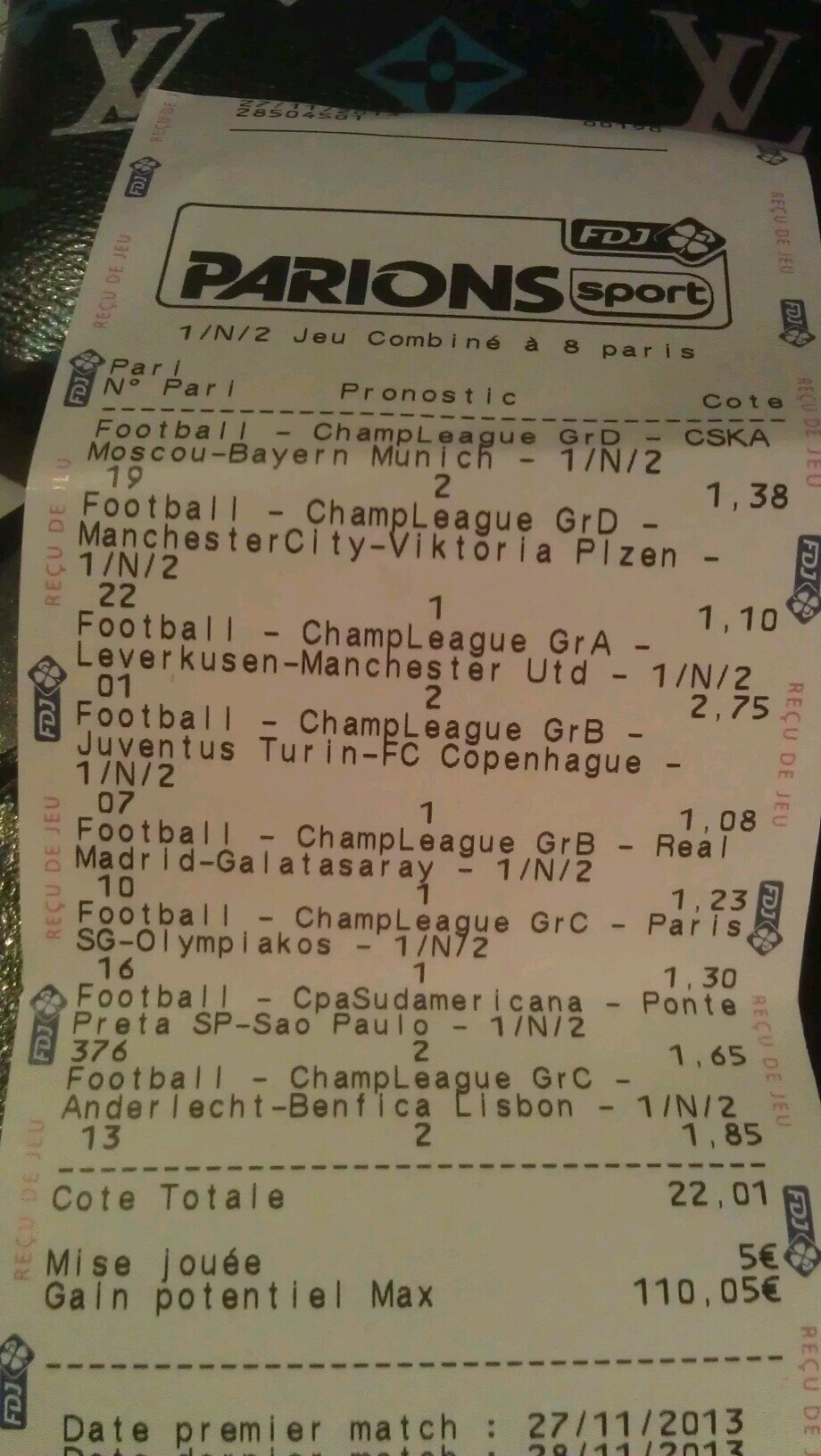 Prono LDC Ligue1 Quotidien Win and cash.Safe