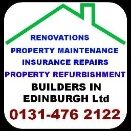 Builders In Edinburgh Property , Renovation Expert's, Approved Insurance Damage Repair Contractor Covering Edinburgh & Central Scotland 0131 476 2122
