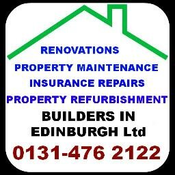 Builders In Edinburgh Property , Renovation Expert's, Approved Insurance Damage Repair Contractor Covering Edinburgh & Central Scotland  0131 476 2122