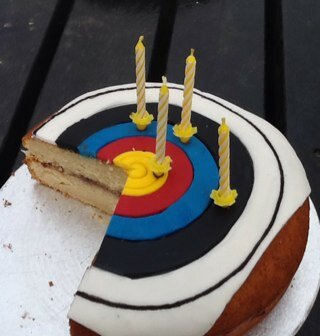 Shoots at Cuckfield Archers @CArchers Still working out which way up the string goes.