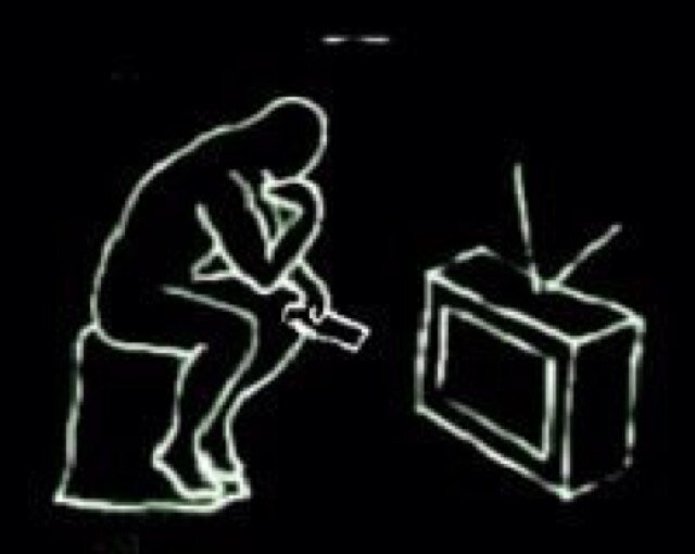 Viendo la tele