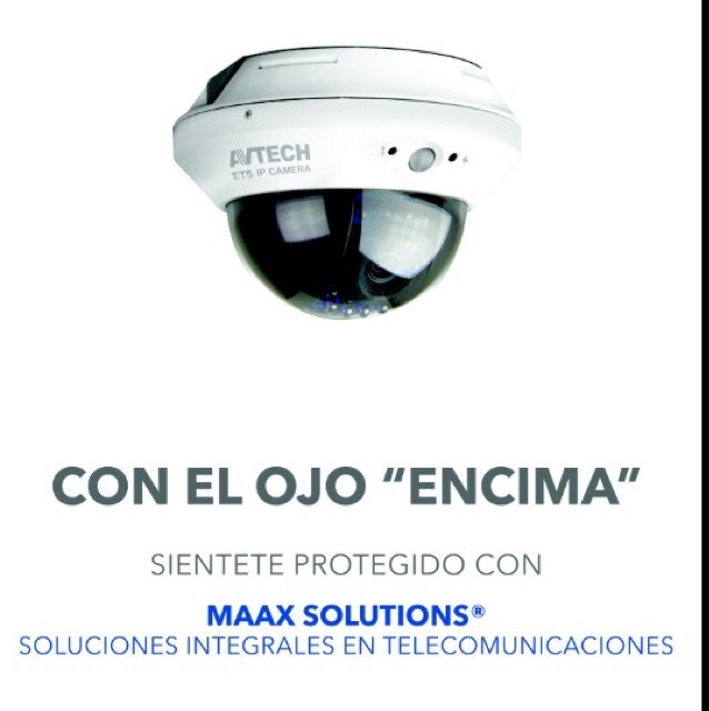Soluciones Integrales en Telecomunicaciones. Sientete Protegido con Maaxsolutions. email. millan@maaxsolutions.mx telf. 55 2886 9456