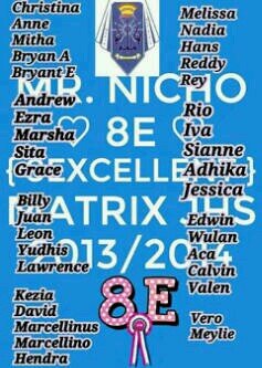 8EMaTriX's profile picture. Keep Solid cause we are 8E ~ Wali Kelas : Mr. Nicho ~ Terdiri dari 37 murid yang unik, kompak, superduper seru. 8E is the best!!