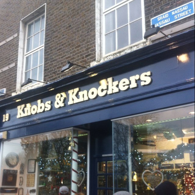 We are Dublin's premier Door Furniture and specialist supplier located at the heart of the city's shopping district. Info@knobsandknockers.ie TEL 671 0288