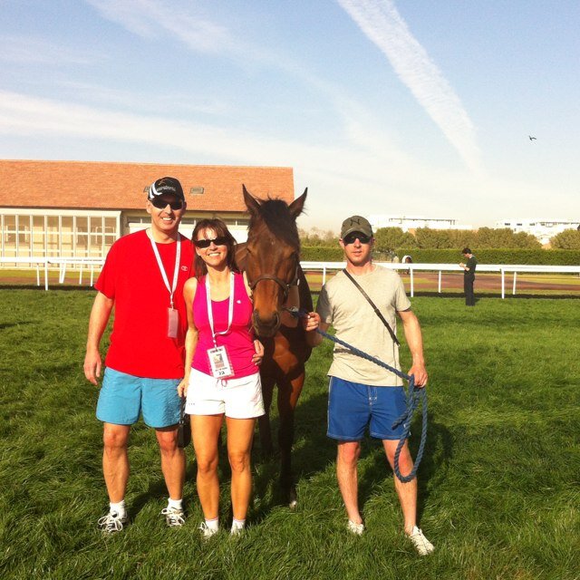 I love horseracing, tennis, travelling and sunshine