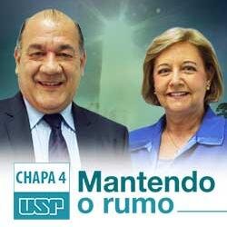 Chapa 4 - Mantendo o Rumo - concorrendo aos cargos de reitor e vice-reitora da Universidade de São Paulo. http://t.co/9536jtODqz