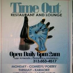 Detroits #1 Hot Spot On The West Side for the 25+ is @TimeOutBar313 16801 Plymouth//Open Daily-7pm-2am //Drink Specials&Immaculate Food!!!