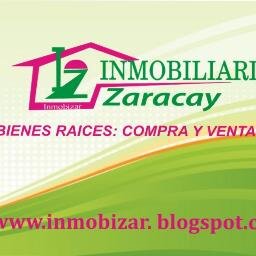 Inmobiliaria Zaracay INMOBIZAR REAL ESTATE.
Somos Negocios Inmobiliarios y Asistencia Jurídica ESPECIALIZADA, COMPRAVENTA DE BIENES RAÍCES.