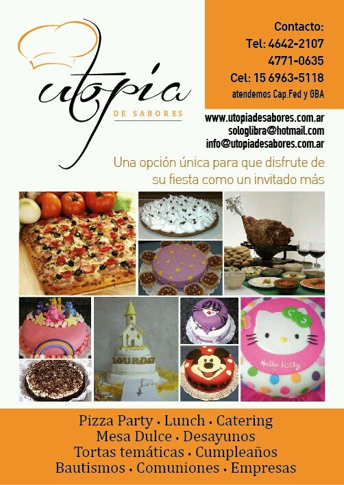 Catering - Pizza Party - Pata Party -  Cazuelas - Lunch - Comidas Gourmet - Tortas Temáticas -