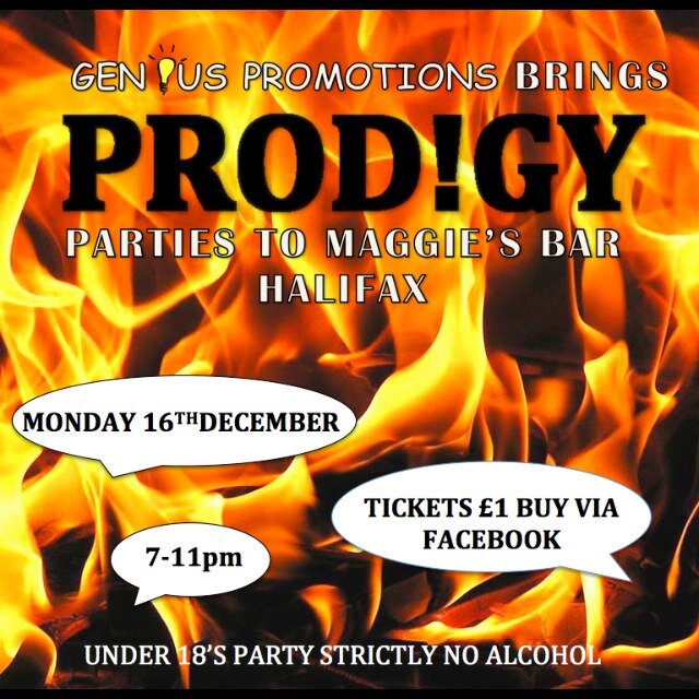 Under 18 Party at Maggies 16th December