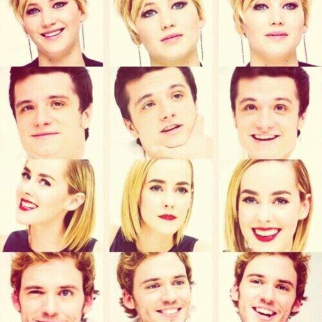 Katniss Peeta Finnick & Johanna are my favs. Follow for info interveiws facts and more! •want a sugar cube?