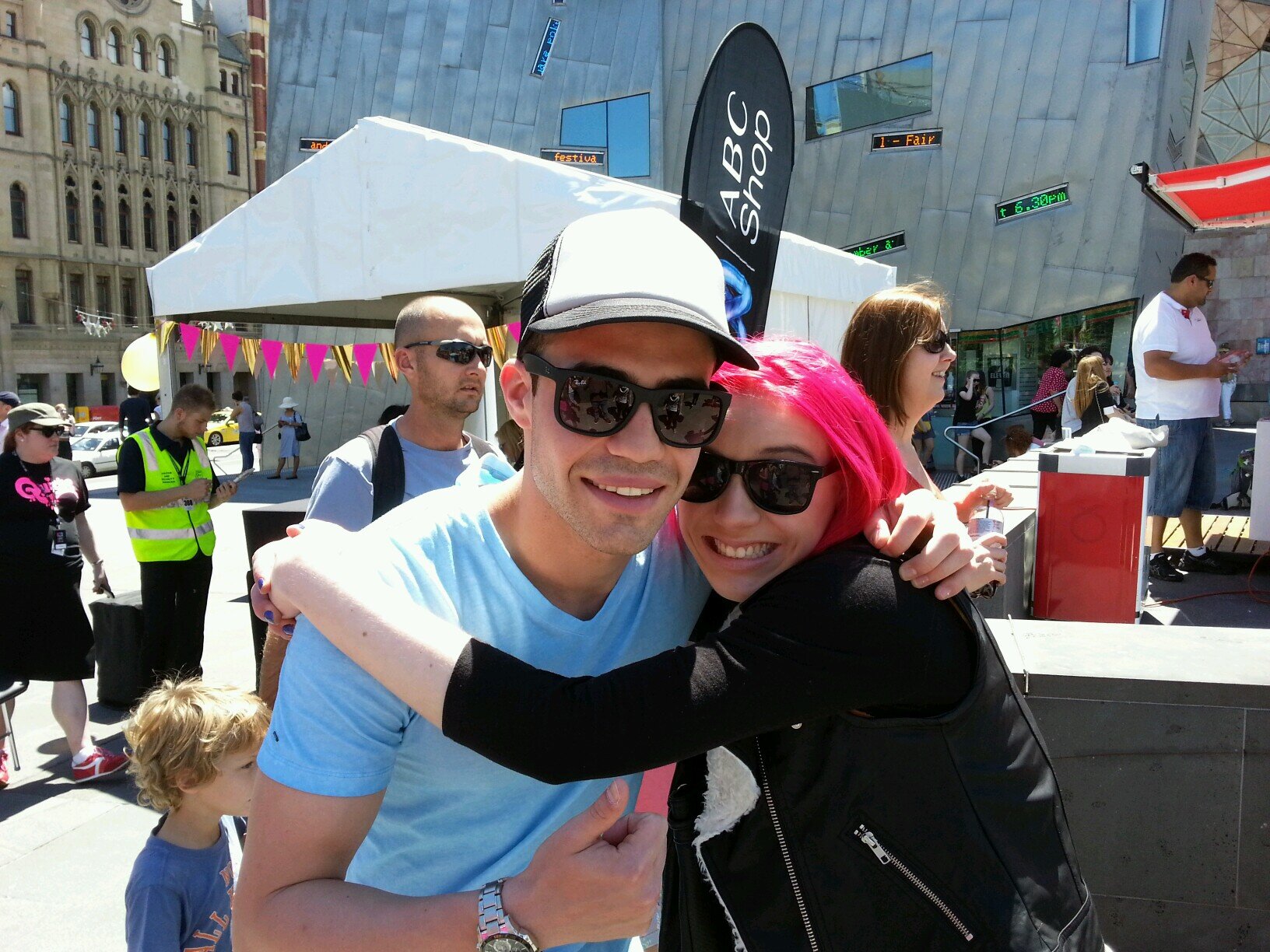 He said im his biggest fan. ♥