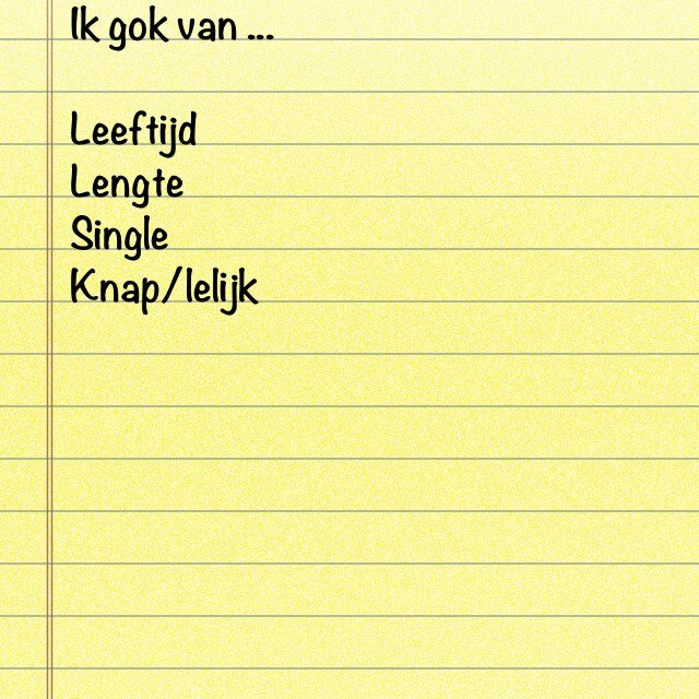 ik gok van 

Leeftijd:
Single :
Lengte: