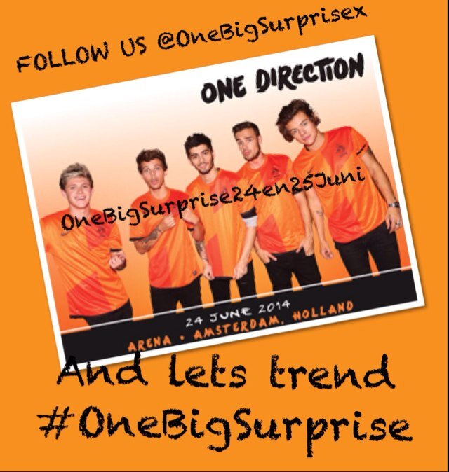 Hallo Directioners wij zijn Laura & Dana. Wij houden een actie voor 24 & 25 Juni 2014 in de Amsterdam Arena. Wij willen 1D bedanken xxx