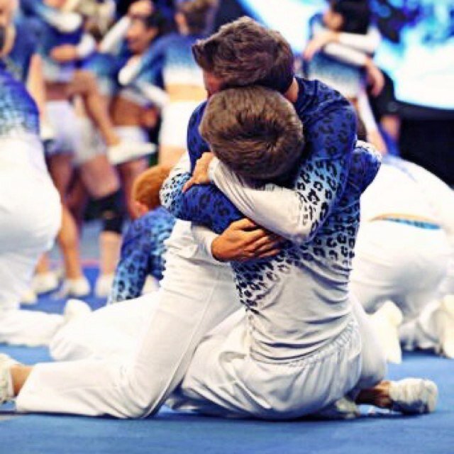 Male cheerleader.