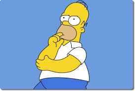 Mi nombre es Homero, soy padre de 3 hijos, Bart, Lisa y la niña que no habla. Casado con Marge. Trabajo en la planta nuclear del señor Burns.