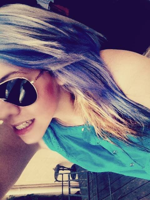 A blonde girl, in cape town. Supports using spray tan :)