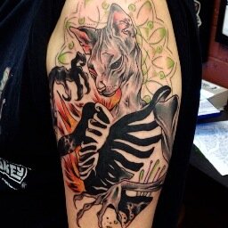 I tattoo for a living at High Noon in Phoenix. Come by and get some work and a high five.