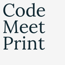 codemeetprint's profile picture. Storytelling + software + strategy. Consultancy and community building digital products into businesses. Via @soonisnow and friends.