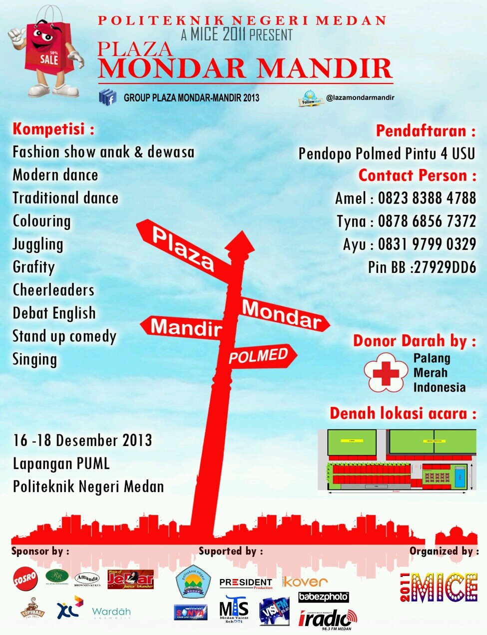 event yang bakal hadir di POliteknik NEgeri Medan, 16 - 18 Desember 2013