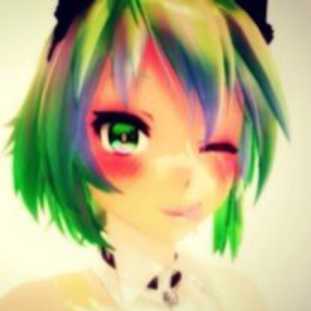 Hai its gumi from vocaloid (taken) by:@kaitovocaloidRp @Orange_Girl_Rin and @LeekMiku is my bff