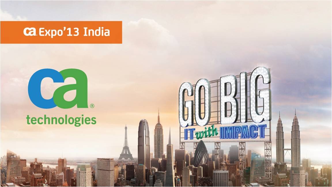 CATechExpoIndia's profile picture. Accelerate, Transform and Secure IT with CA Technologies India . Visit the #CAEXPO2013 on 6th Dec 2013, this Friday, at the JW Marriott, Aerocity, New Delhi!