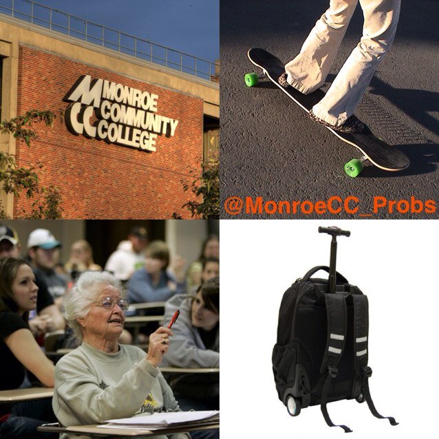 Coming up with shit about MCC that you would never have thought of. *Not affiliated with the SUNY system or Monroe Community College*