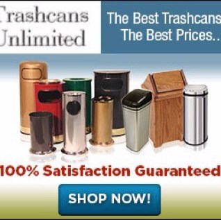 Huge variety of small to large trash cans, including cans for kitchen, bathroom, recycling, office, indoor, and outdoor. The Best Trashcans at The Best Prices!