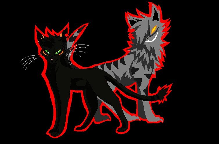 All black tom except orange streak on my nose. ThistleClaw's son. Born into the Dark Forest. WindClan Leader. I just want Daggerpelt to love me.