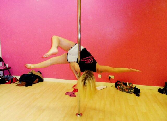 Student at pole persona