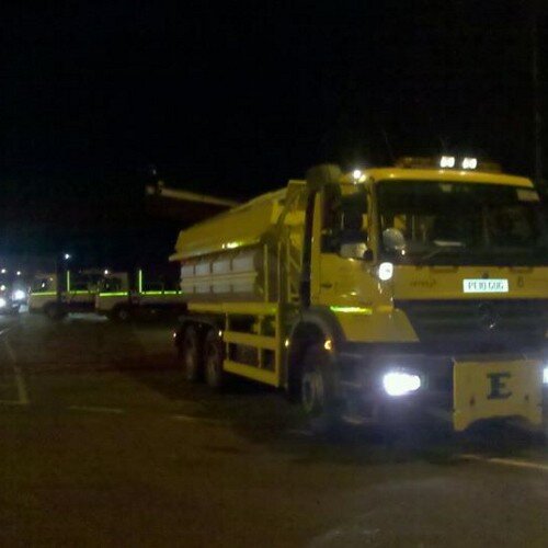 A gritter driver operating out of hook, salting the roads on behalf of Hampshire county council and Amey. All comments and views are of my own.