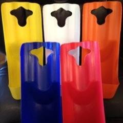 This new, innovative product eliminates all of the mess that comes with using a cooler. The patented design lets it simply hang on the spigot of the cooler!
