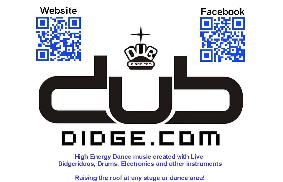 High Energy Dance music created with Live Didgeridoos, Drums, Electronics and other instruments

Raising the roof at any stage or dance area!