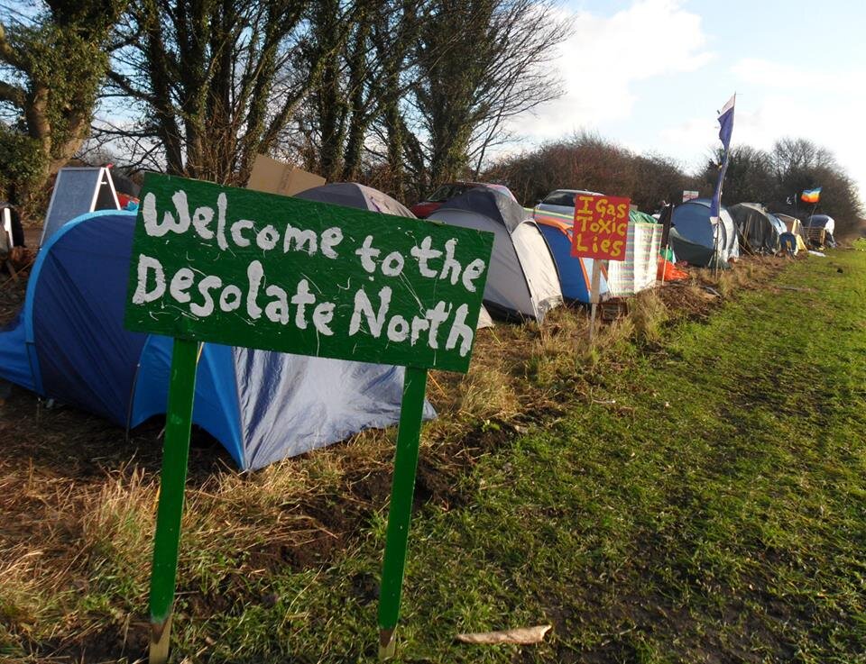 Barton Moss Community Protection Camp. No Fracking in Barton Moss! No Fracking anywhere!