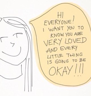 Just a reminder that you are amazing and beautiful no matter what anyone says. i love you and you should love yourself. have a good day and dont forget to smile
