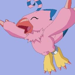 I keep @SoraTakenoichi safe no matter what! And if I get mad, I digivolve into Birdramon! Don't harm my tamer! And yes, I know I'm adorable.