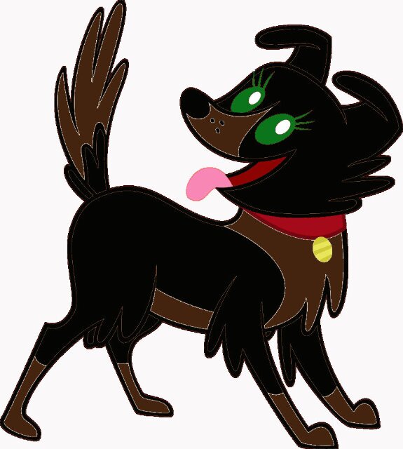 She is a dark coloured fox who loves to play!
