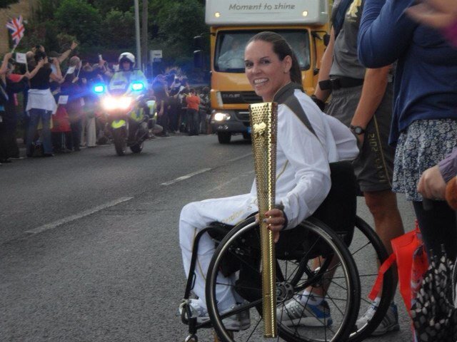 I've played Wheelchair Basketball #4 at the last 4 Paralympics for Great Britain. 2012 has been the best year, carrying the Olympic Torch & competing in London!