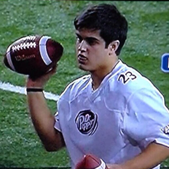 I just won $100,000 shotputting the football #noshame