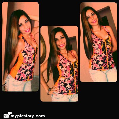 una chica extrovertida alegre etc