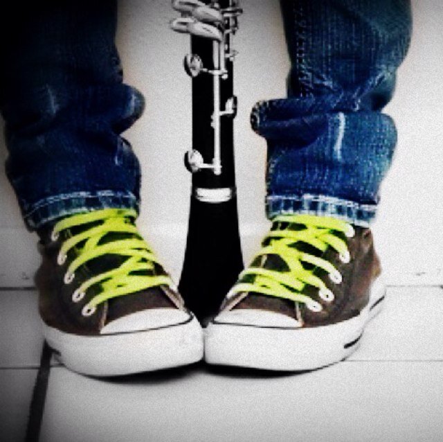 Freshman clarinet player...already addicted to all things band.