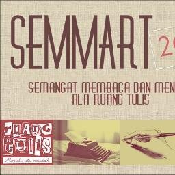#SEMMART_2013 = Semangat Membaca dan Menulis Ala Ruang Tulis. surel : ruangtulis.semmart2013@gmail.com