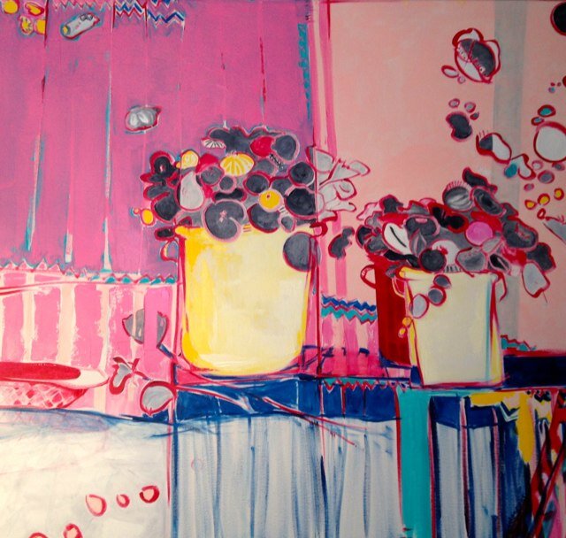 philadelphia based artist: interiors, still life, deconstructions. in oil paint + mixed media.