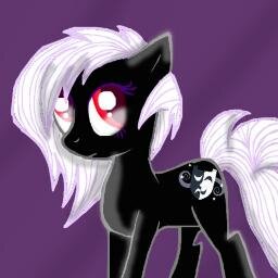 (@DarkMysterypony is my old account/ I think I made an typo in my password) Theater pony...is cursed and turn into a demon-thing…(some psycho pony cursed her)
