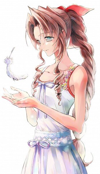 I am Aerith..Aerith Gainsborough a girl that loves flowers..I died once..& now I wonder this world..soulless..Hm I wonder where cloud and the others are?