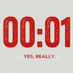 What's the rush? save a second - lose a life, lose a second - save a life..