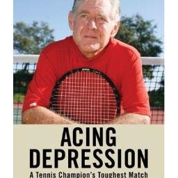 Twitter profile for the book Acing Depression: A Tennis Champion's Toughest Match by mental health advocate Cliff Richey