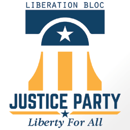 LiberationBloc's profile picture. We are the liberty & freedom caucus of @JusticePartyUSA. We fight for #humanrights #transparency #reform & #equality. Welcome to all #libertarian #tlot #icon!